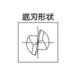 2刃球型鍍層鎢鋼銑刀(長柄)/ FX-LS-MG-EBD-R3