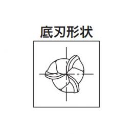 3刃球型鍍層鎢鋼銑刀/ PHX-PC-DBT-R2X1X61.3