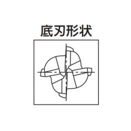 4刃鈦合金用鎢鋼圓鼻刀/ UVX-TI-4FL 25XR6X75