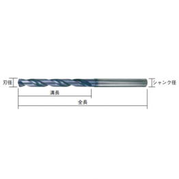 3D鍍層鎢鋼鑽頭(內部給油)/ MWS0300MB