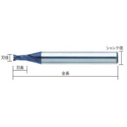 2刃MIRACLE塗層立銑刀/ VC2SSD0100