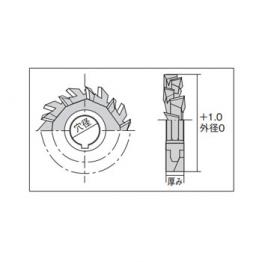 高速鋼千鳥刃側銑刀/ SST100X080